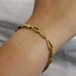 Boccia Titanium 03033-03 Dames Armband - Schakelarmband Goudkleurig - 52341