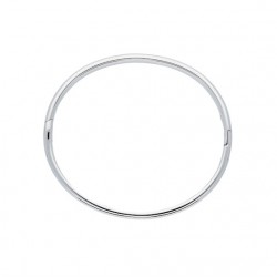 Silver Lining Zilveren bangle solid 6mm ovaal 56mm - 45355