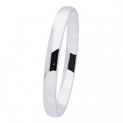 Silver Lining Zilveren bangle solid 8mm ovaal 60mm - 45359