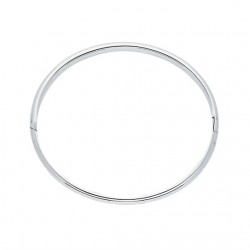 Silver Lining Zilveren bangle solid 8mm ovaal 60mm - 45359