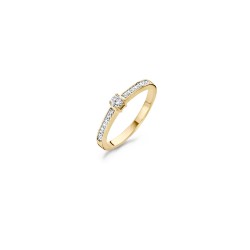 Blush ring Geel goud met Zirkonia 1145BZI MAAT 17 - 46011