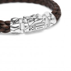 Buddha to Buddha 126BR-E+ Mangky Small Leather Bracelet Brown MAAT 20cm - 46638