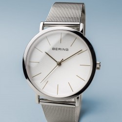 Bering Horloge Classic polished silver 36mm - 48306