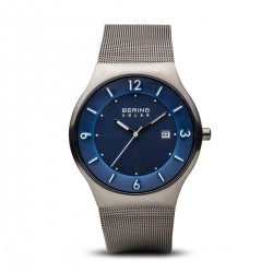 BERING Solar brushed grey horloge 40mm - 43440