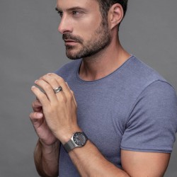 BERING Solar brushed grey horloge 40mm - 43441