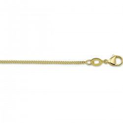 zilveren collier gourmette 1,4 mm goudkleurig 45cm - 53432