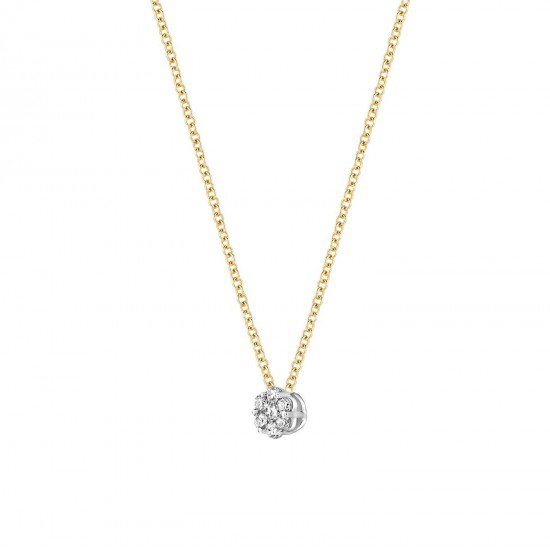 Blush Collier 14k Geel en Wit Goud met Diamant 0.05 MAAT 42cm 3602BDI - 49519