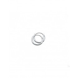 Zilveren Oorringen ronde buis - 40175