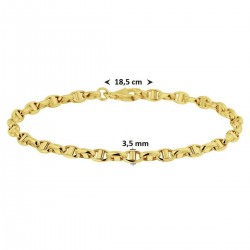 Gouden armband 3,5 mm MAAT 18,5 cm - 46315