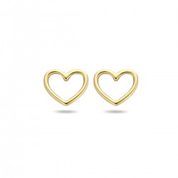 14 krt geelgouden oorknoppen hart 4020685 - 52618