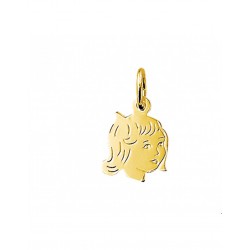 14krt gouden graveer hanger - 42096