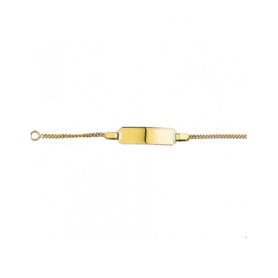 14krt gouden graveer armband 9-11cm - 42143