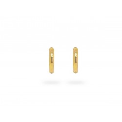 24Kae Earring Hoops zilver verguld 42415Y 1,1cm - 48623