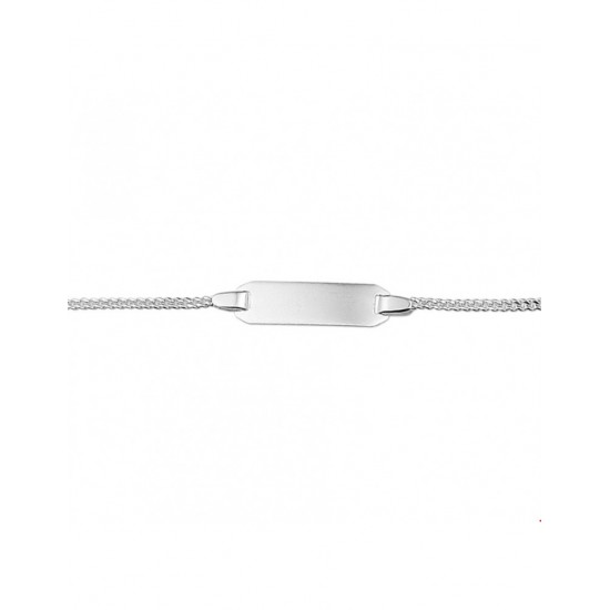 Zilveren Graveerarmband gourmet plaat 5 mm 9 - 11 cm - 43100