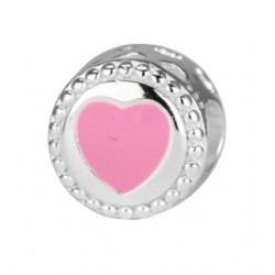 Bellini kinder Bedel Hart roze met rondje glitters - 48545