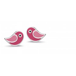 Bellini kinder oorbellen vogel roze - 46292