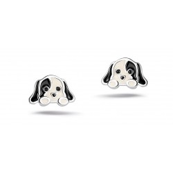 Bellini Zilveren oorknopjes hondje - 47571