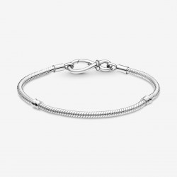 Pandora Moments Infinity Knot Snake Chain Bracelet MAAT 19 - 53416