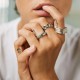 Buddha to Buddha 605-17 katja Small Silver Ring 605 MAAT 17 - 43625