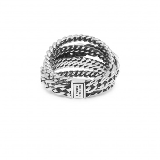 Buddha to Buddha 616 Multi Chain Nathalie Ring Silver MAAT 16 - 48518