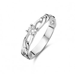 Rosa di luca Zilveren Ring met zirkonia Maat 18 - 47955
