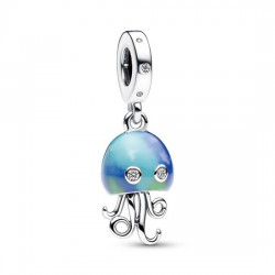 PANDORA 792704C01 Jellyfish sterling silver dangle with zirconia and colour changing enamel - 53533