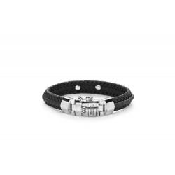 Buddha to Buddha 816BL-F Nurul Small Leather Black Bracelet MAAT 21cm - 41009