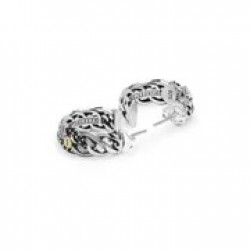 Buddha to  Buddha Nathalie Black Spinel Limited Earrings Silver Gold 14kt - 51564