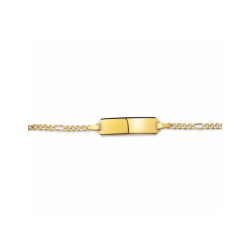 graveerarmband figaro plaat 5,0 mm - 55500