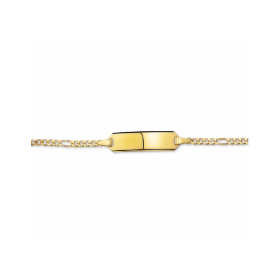 graveerarmband figaro plaat 5,0 mm - 55500