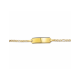 graveerarmband figaro plaat 5,0 mm - 55500