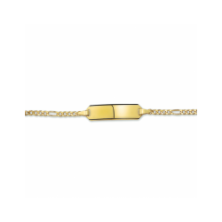 graveerarmband figaro plaat 5,0 mm - 55500