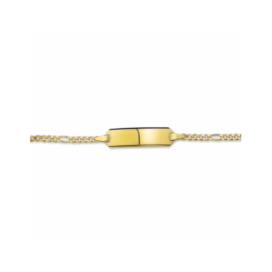 graveerarmband figaro plaat 5,0 mm - 55500