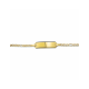 graveerarmband figaro plaat 5,0 mm - 55500