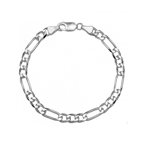 Zilveren Armband Figaro MAAT 20cm - 40075