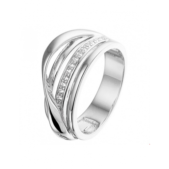 Zilver Ring maat 17,1/4 - 42526