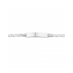 Zilveren Kinder Graveerarmband valkenoog plaat 14-16 cm - 40080