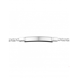 Zilveren Graveerarmband plaat 18 cm - 40084