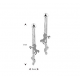 Zilver Oorhangers paard - 40118
