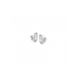Zilver Klapcreolen vlinder - 40121