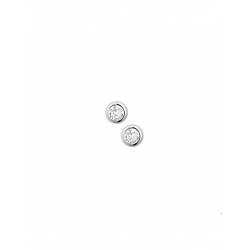 Zilver Oorknoppen zirkonia 5mm - 40124