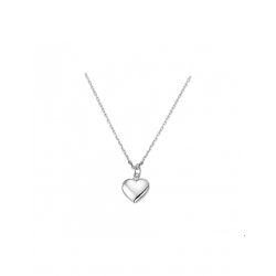 Zilver Collier hart 1,3 mm 41 + 4 cm - 40134