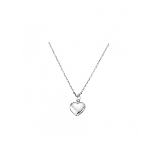 Zilver Collier hart 1,3 mm 41 + 4 cm - 40134