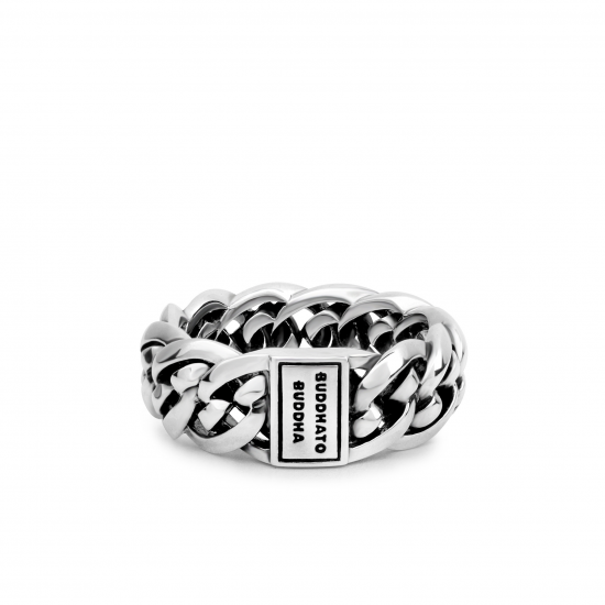 Buddha to Buddha 601 Nathalie Small Silver Ring MAAT 16 - 40404
