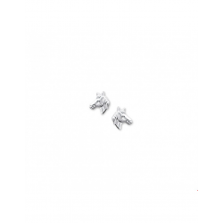 Zilveren Oorknoppen paardenhoofd 8,5mm - 40149 Zilveren Oorknoppen paardenhoofd 8,5mm - 40149