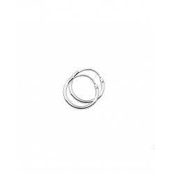 Zilveren Oorringen ronde buis 15x1.3mm. - 40176