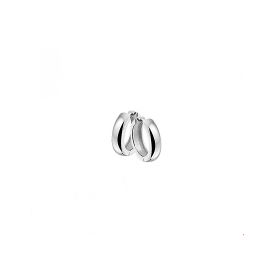 Zilveren Klapoorringen bol - 40186