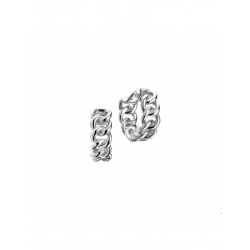 Zilveren Klapoorringen gourmet 16,5 x 6,5 mm - 40193