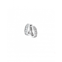 Zilveren Klapoorringen zirkonia - 40207
