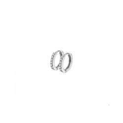 Zilveren Klapoorringen zirkonia - 40210
